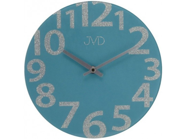Sklenené dizajnové nástenné hodiny JVD HO138.3, 26cm Sklenené dizajnové nástenné hodiny JVD HO138.3, 26cm
