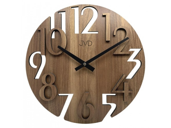 Nástenné hodiny JVD HT113.3, 40cm hnedá