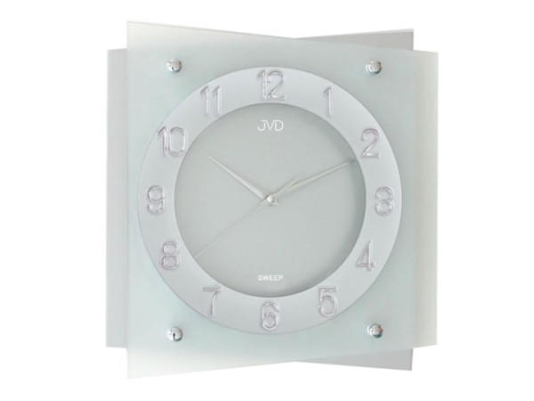 Nástenné hodiny JVD NS29104.1 strieborná 33cm Nástenné hodiny JVD NS29104.1 strieborná 33cm