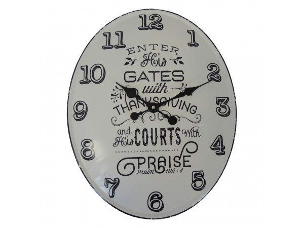 Nástenné hodiny kovové Vintage, Courts HM10MH, 49cm Nástenné hodiny kovové Vintage, Courts HM10MH, 49cm