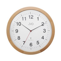 Drevené rádiom riadené hodiny JVD NR22009/68, 30cm Drevené rádiom riadené hodiny JVD NR22009/68, 30cm