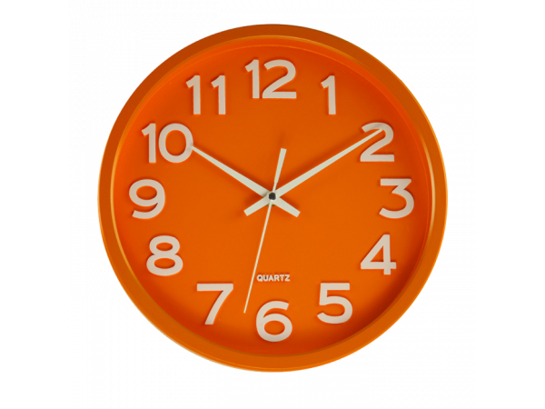 Hodiny JVD HX2413.6, oranžové 30cm Hodiny JVD HX2413.6, oranžové 30cm