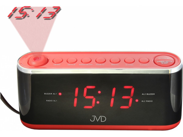 Projekčný budík do siete s rádiom, JVD SB97.1
