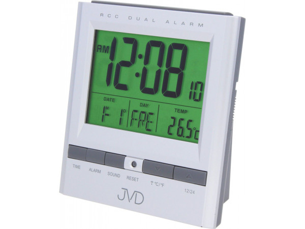 Rádiom riadený digitálny budík JVD RB 92.1, 10cm Rádiom riadený digitálny budík JVD RB 92.1, 10cm