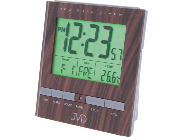 Rádiom riadený digitálny budík JVD RB 92.3, 10cm Rádiom riadený digitálny budík JVD RB 92.3, 10cm