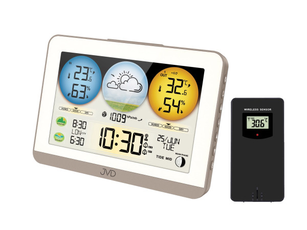 Rádiom riadená meteorologická stanica JVD RB3409 Rádiom riadená meteorologická stanica JVD RB3409