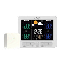 Rádiom riadená meteorologická stanica JVD RB6685.1, biela Rádiom riadená meteorologická stanica JVD RB6685.1, biela