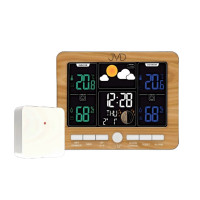 Rádiom riadená meteorologická stanica JVD RB6685.2, drevo Rádiom riadená meteorologická stanica JVD RB6685.2, drevo