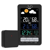 Rádiom riadená meteorologická stanica JVD RB6687.1, čierna Rádiom riadená meteorologická stanica JVD RB6687.1, čierna