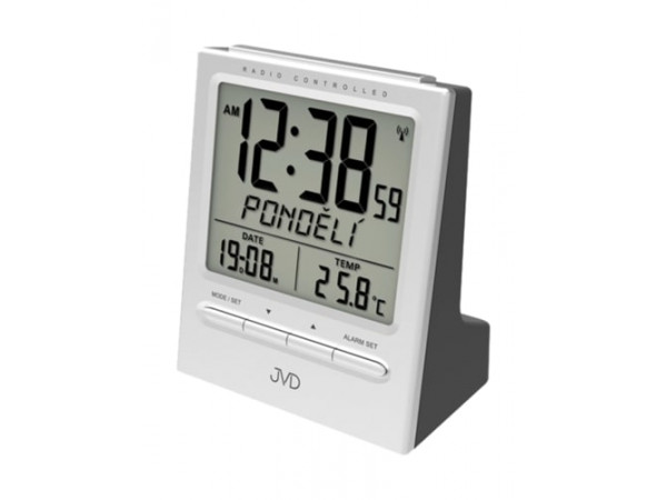Rádiom riadený budík JVD RB9299.1, 11,5 cm