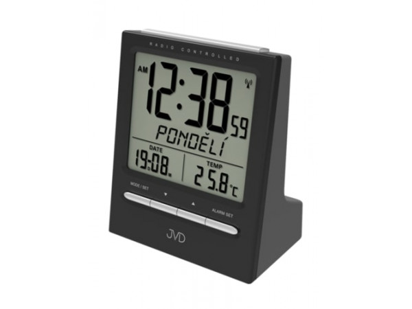 Rádiom riadený budík JVD RB9299.2, 11,5 cm