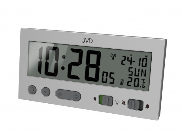 Rádiom riadený budík JVD RB9410.1, 13cm Rádiom riadený budík JVD RB9410.1, 13cm