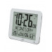 Rádiom riadené digitálne hodiny s budíkom JVD strieborné DH9335.1, 25cm Rádiom riadené digitálne hodiny s budíkom JVD strieborné DH9335.1, 25cm