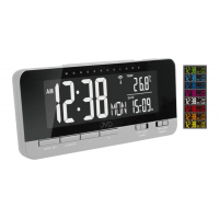 Rádiom riadený budík JVD strieborný RB9350.2, 13cm Rádiom riadený budík JVD strieborný RB9350.2, 13cm