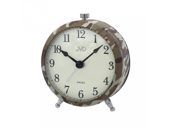 Budík Quartz JVD maskáčový klasik SRP2409.1 Budík Quartz JVD maskáčový klasik SRP2409.1