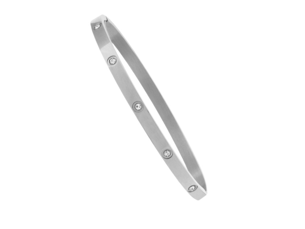 Dámsky náramok s kamienkami Steel JVD JGB1S Dámsky náramok s kamienkami Steel JVD JGB1S
