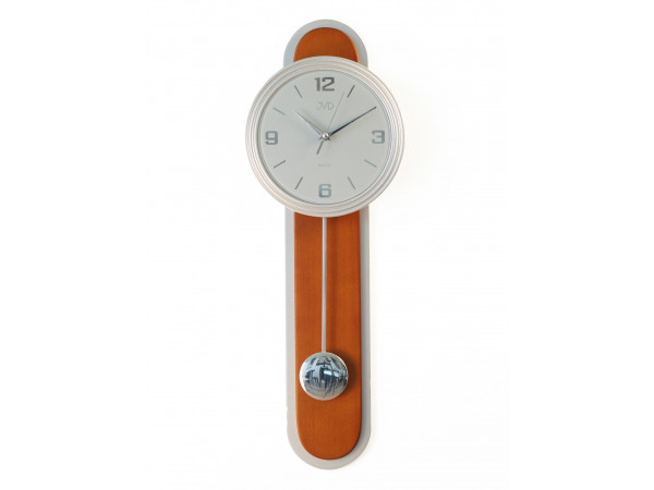 Dizajnové kyvadlové nástenné hodiny JVD NS17014/41, 63cm