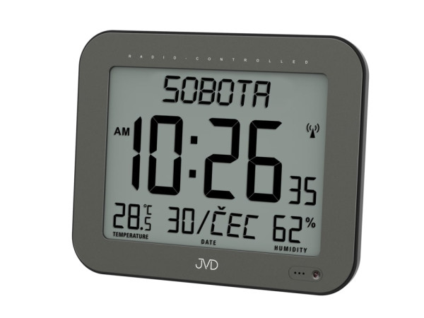 Digitálne hodiny rádiom riadené JVD DH9363.1, 22cm Digitálne hodiny rádiom riadené JVD DH9363.1, 22cm