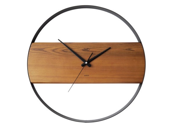 Drevené dizajnové okrúhle hodiny JVD NS22008/11, 45cm