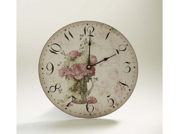 Nástenné hodiny HLC, Rose 0939, 30cm Nástenné hodiny HLC, Rose 0939, 30cm