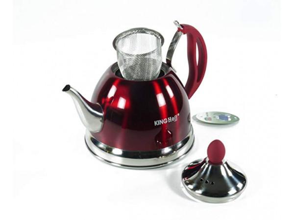 Čajník KINGHOFF 3762, červená 1L Čajník KINGHOFF 3762, červená 1L