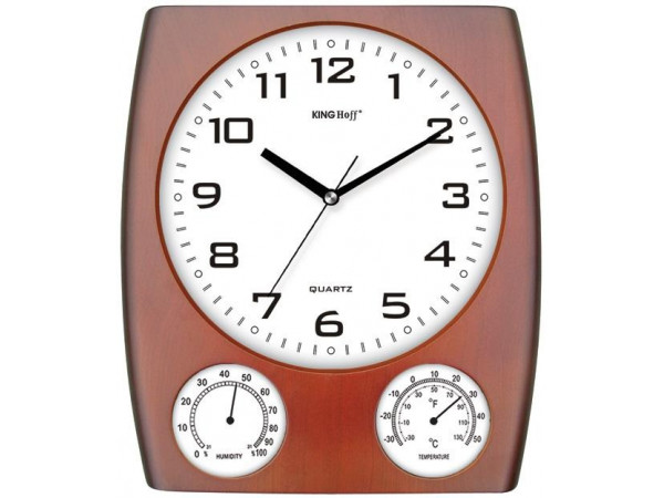 Nástenné hodiny, Kinghoff, 5029, sweep, 30cm