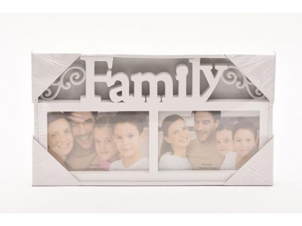 Fotorám na 2 fotky, Family biely, 32x18cm Fotorám na 2 fotky, Family biely, 32x18cm
