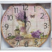 Nástenné hodiny drevené, Vintage, ar22e, 34cm