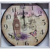 Nástenné hodiny Vintage London, 34cm