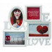 Fotorám Love na 4 fotky, biely, 35x32cm Fotorám Love na 4 fotky, biely, 35x32cm