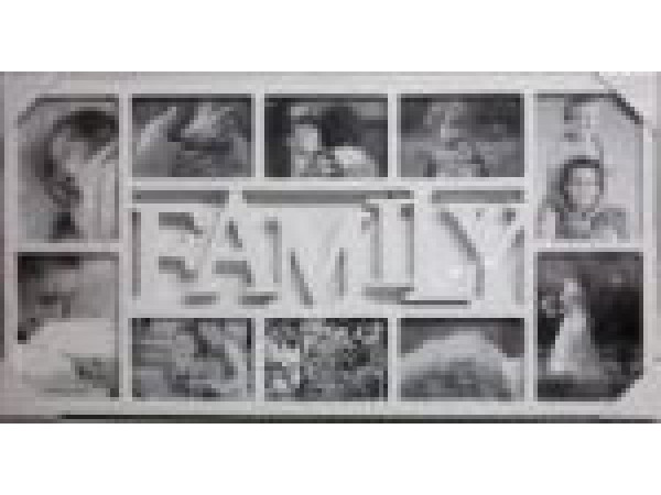 Fotorám na 10 fotiek, Family biely, 72x37cm Fotorám na 10 fotiek, Family biely, 72x37cm