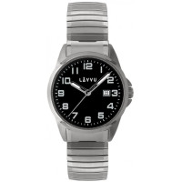 Pánske hodinky s naťahovacím remienkom Lavvu LWM0022, STOCKHOLM Big Black