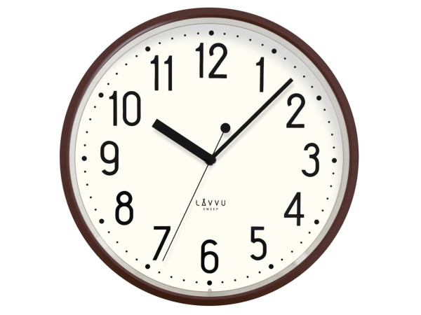 Nástenné hodiny Lavvu LCS3000 Pastels Sweep 29,5cm, hnedé