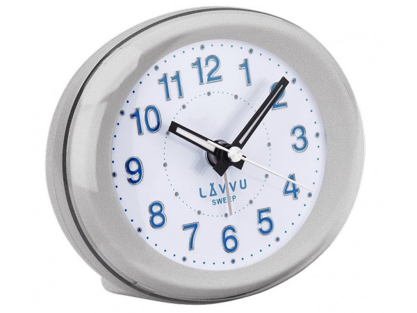 LED budík LAVVU SWEEP LAS2040, Strieborný , 10cm LED budík LAVVU SWEEP LAS2040, Strieborný , 10cm