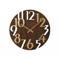 Nástenné hodiny Lavvu LCT1011 STYLE Brown Wood, 40cm