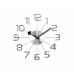 Nástenné hodiny LAVVU LCT1040 DESIGN Numerals, strieborné, 37cm
