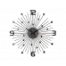 Nástenné hodiny LAVVU LCT1071 CRYSTAL Sun Antracit, 49 cm