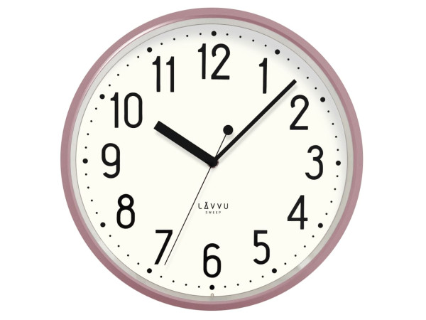 Nástenné hodiny Lavvu LCS3003 Pastels Sweep 29,5cm, ružová