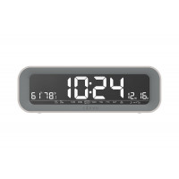 Šedý digitálny budík LAVVU Smart LAD4011 do siete s rádiom Šedý digitálny budík LAVVU Smart LAD4011 do siete s rádiom