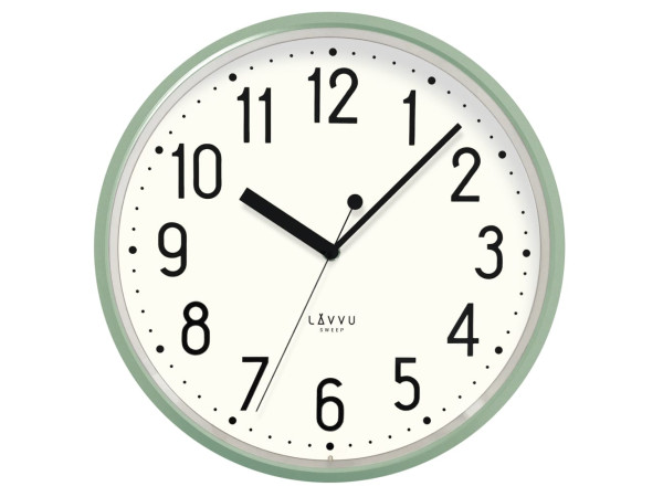 Nástenné hodiny Lavvu LCS3001 Pastels Sweep 29,5cm, zelené