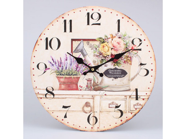 Nástenné hodiny HLC, Gardening, 34cm Nástenné hodiny HLC, Gardening, 34cm
