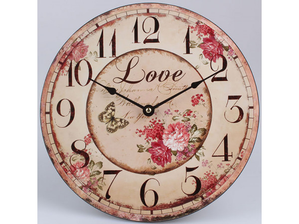 Nástenné hodiny HLC, Love, 30cm Nástenné hodiny HLC, Love, 30cm