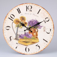 Nástenné hodiny HLC, Les Herbes de Provence, 34cm