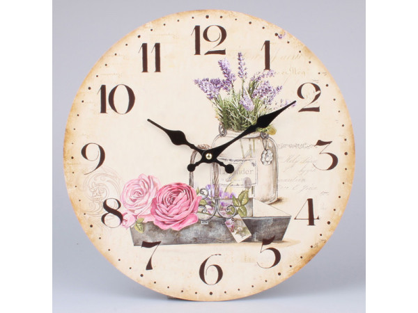 Nástenné hodiny HLC, Váza, 34cm Nástenné hodiny HLC, Váza, 34cm