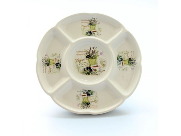 Servírovací tanier porcelánový, levandula, 24cm Servírovací tanier porcelánový, levandula, 24cm