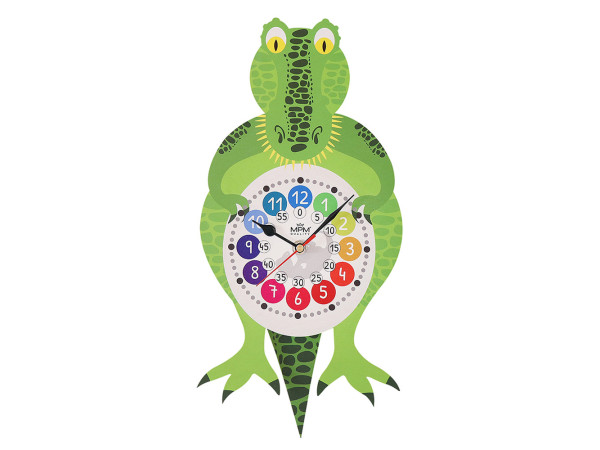 Kyvadlové detské hodiny MPM 4468-C – Veselý Krokodíl (55 cm) Kyvadlové detské hodiny MPM 4468-C – Veselý Krokodíl (55 cm)