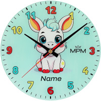 Detské nástenné hodiny MPM Cocco - pistáciová 4597.45, 30cm Detské nástenné hodiny MPM Cocco - pistáciová 4597.45, 30cm