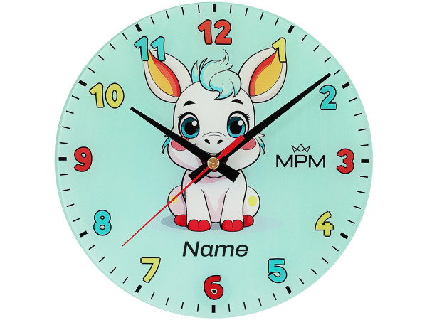 Detské nástenné hodiny MPM Cocco - pistáciová 4597.45, 30cm Detské nástenné hodiny MPM Cocco - pistáciová 4597.45, 30cm