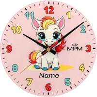 Detské nástenné hodiny MPM Cocco - rúžová 4597.23, 30cm Detské nástenné hodiny MPM Cocco - rúžová 4597.23, 30cm