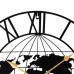 Dizajnové kovové hodiny MPM E04.4486.90, čierne Roman World Dizajnové kovové hodiny MPM E04.4486.90, čierne Roman World